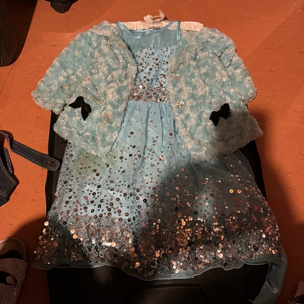 Holiday dress a few spots that can be remove